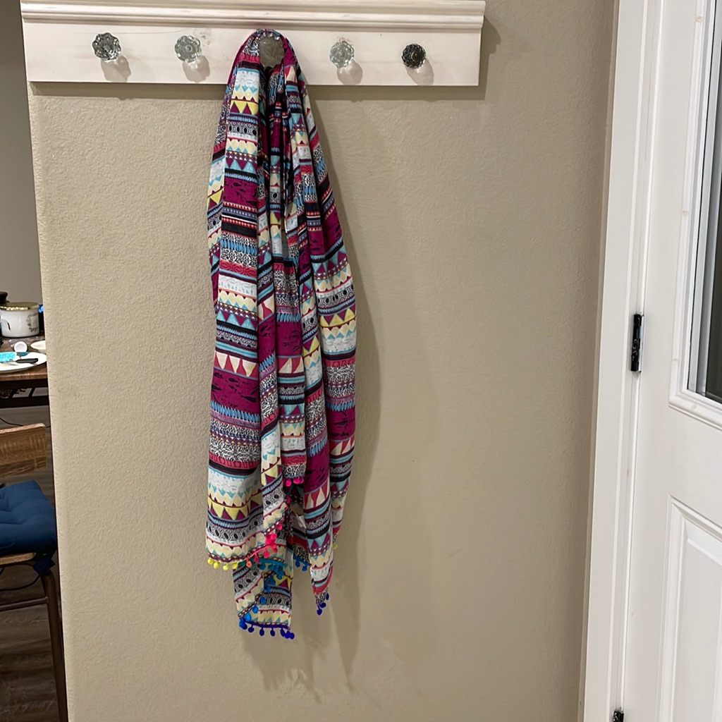 Multi Pattern Tassel Scarf/Wrap